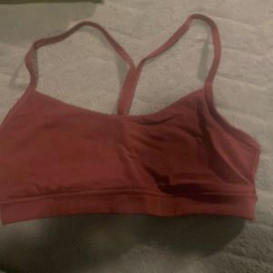 LULULEMON MAROON FLOW Y BRA SIZE 10